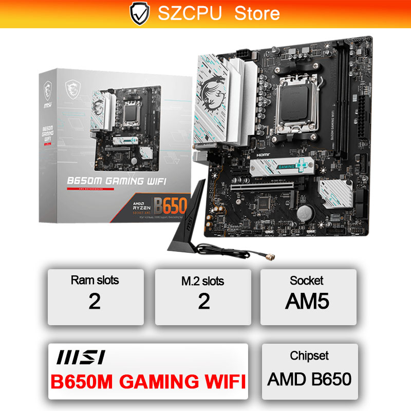 新しい MSI B650M ゲーミング WIFI AMD B650 AMD Ryzen™ 7000 8000 シリーズ マザーボード ソケット AM5