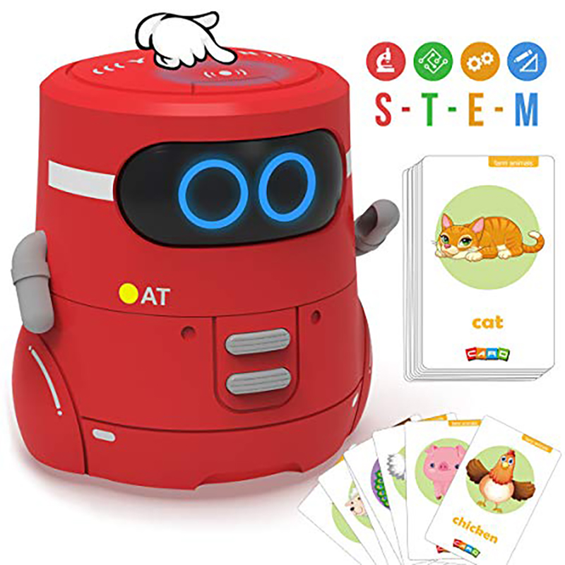 スチームロボット教育インテリジェント初期マシン電動パズルダンス教育ストーリータッチコントロールおもちゃインタラクティブキッズギフト