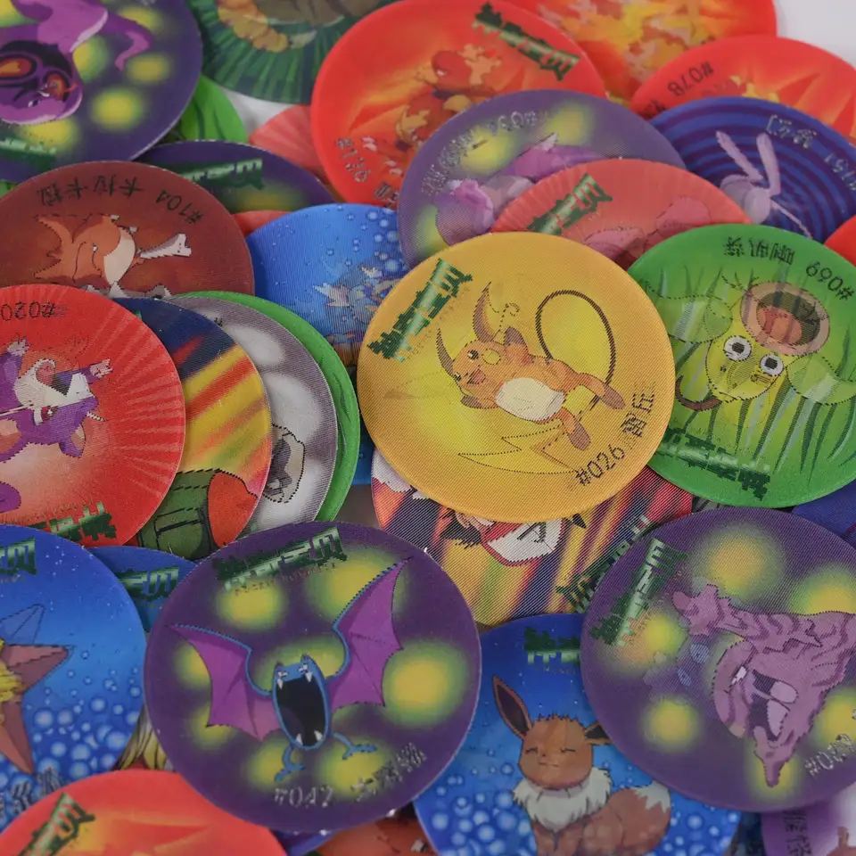 最安のプロモーション プラスチックおもちゃ卸売カスタム印刷ギフト 3d プラスチック Tazos
