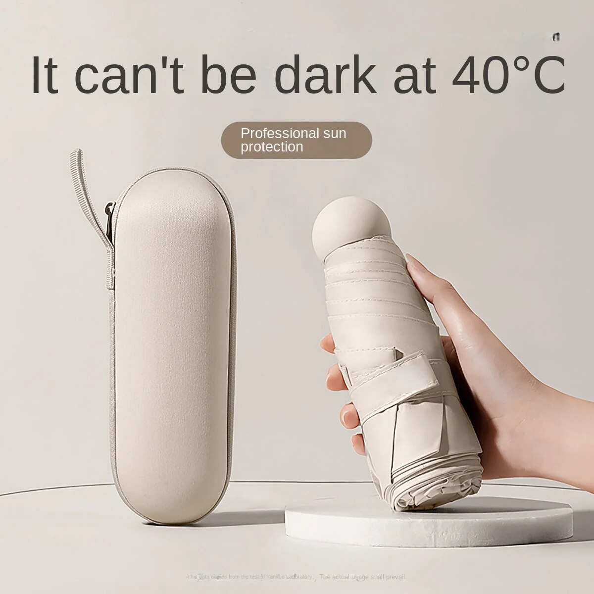 カプセル傘 小型でポータブルなソリッドカラーのサンシェード 女性と雨の両用保護