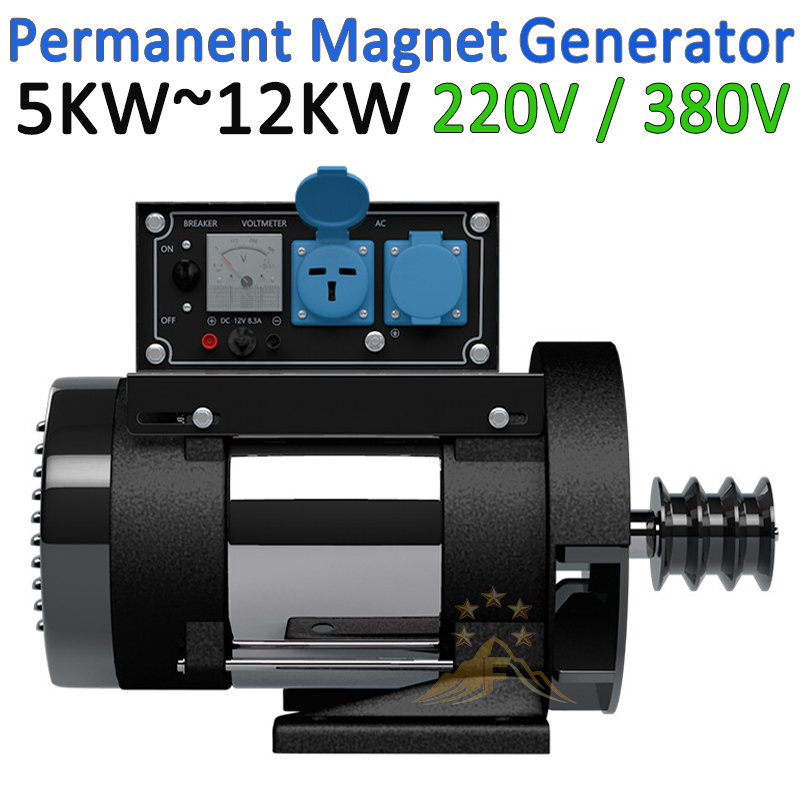 10KW リアルパワー PMG 永久磁石発電機 220V 240V 380V 5KW 8KW オルタネータ 5000W 10000W ダイナモ with レギュレータ