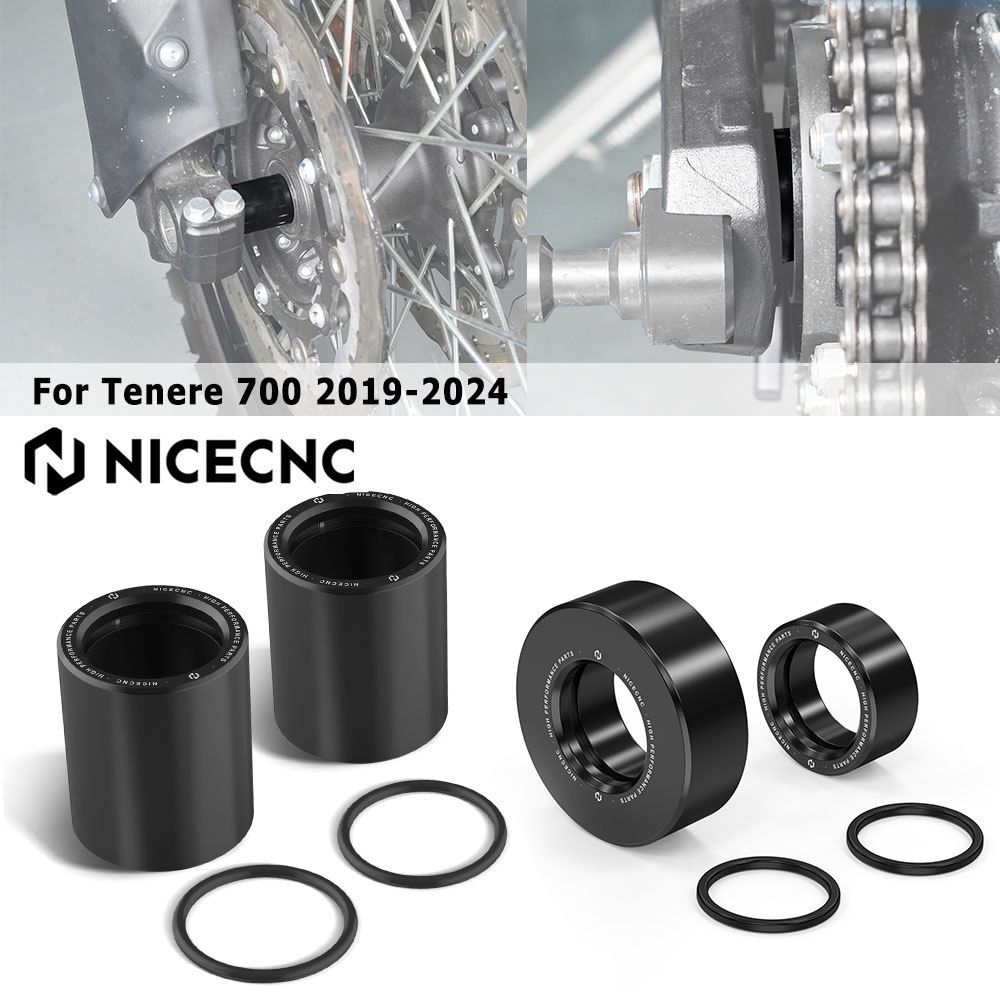 NICECNC ヤマハ Tenere 700 2019-2024 オートバイフロントリアホイールスペーサー Yamaha Tenere 700 ラリーエディション 2020-2024