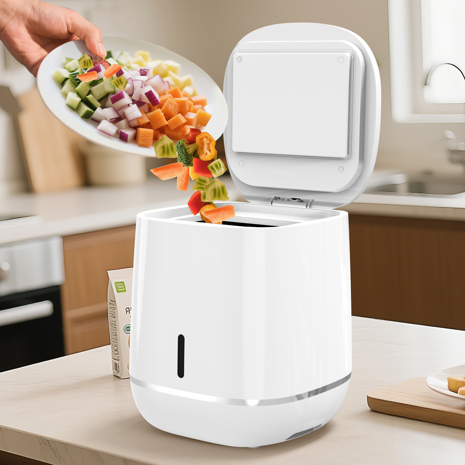 ODM OEM カスタマイズされた 4 リットルスマート食品廃棄物コンポスター 36dB 低ノイズ食品ゴミ処理工場卸売