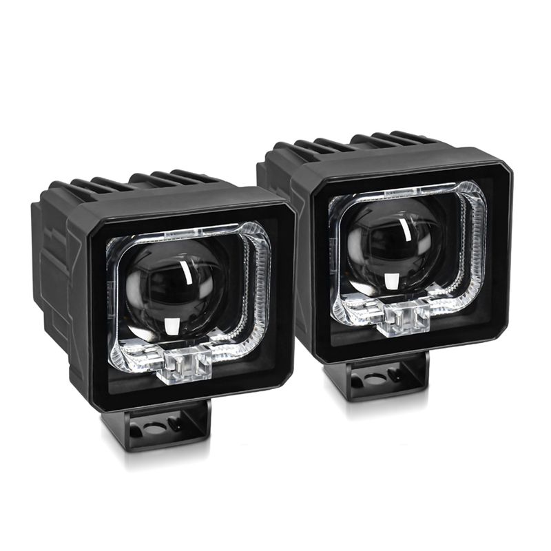 3 インチ LED ポッドライトオフロードドライビングライトスポットライトフォグランプスクエア LED ワークライトトラック SUV ATV UTV 2 個
