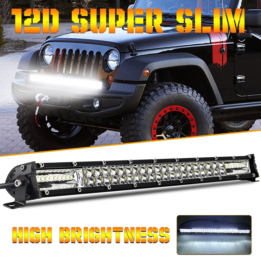 LED ライト ストリップ コンビネーション ビーム 22 インチ LED 2 列作業灯 - オフロード 4X4、トラック、ATV、SUV、ボートに適しています。