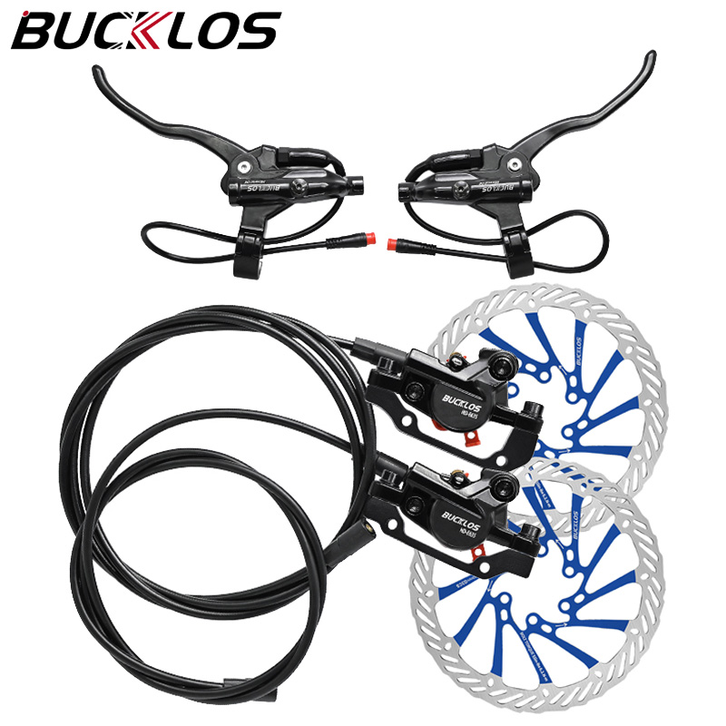 2 ピストン電動自転車ディスクブレーキセット電源オフ自転車油圧ディスクブレーキ E スクーター電源制御シフター自転車ブレーキ 160 ローター