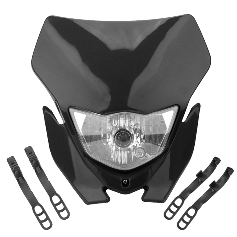 オートバイ H4 ヘッドライトヘッドランプヘッドライトプレートフェアリング KLX ダートバイクエンデューロヘッドライト