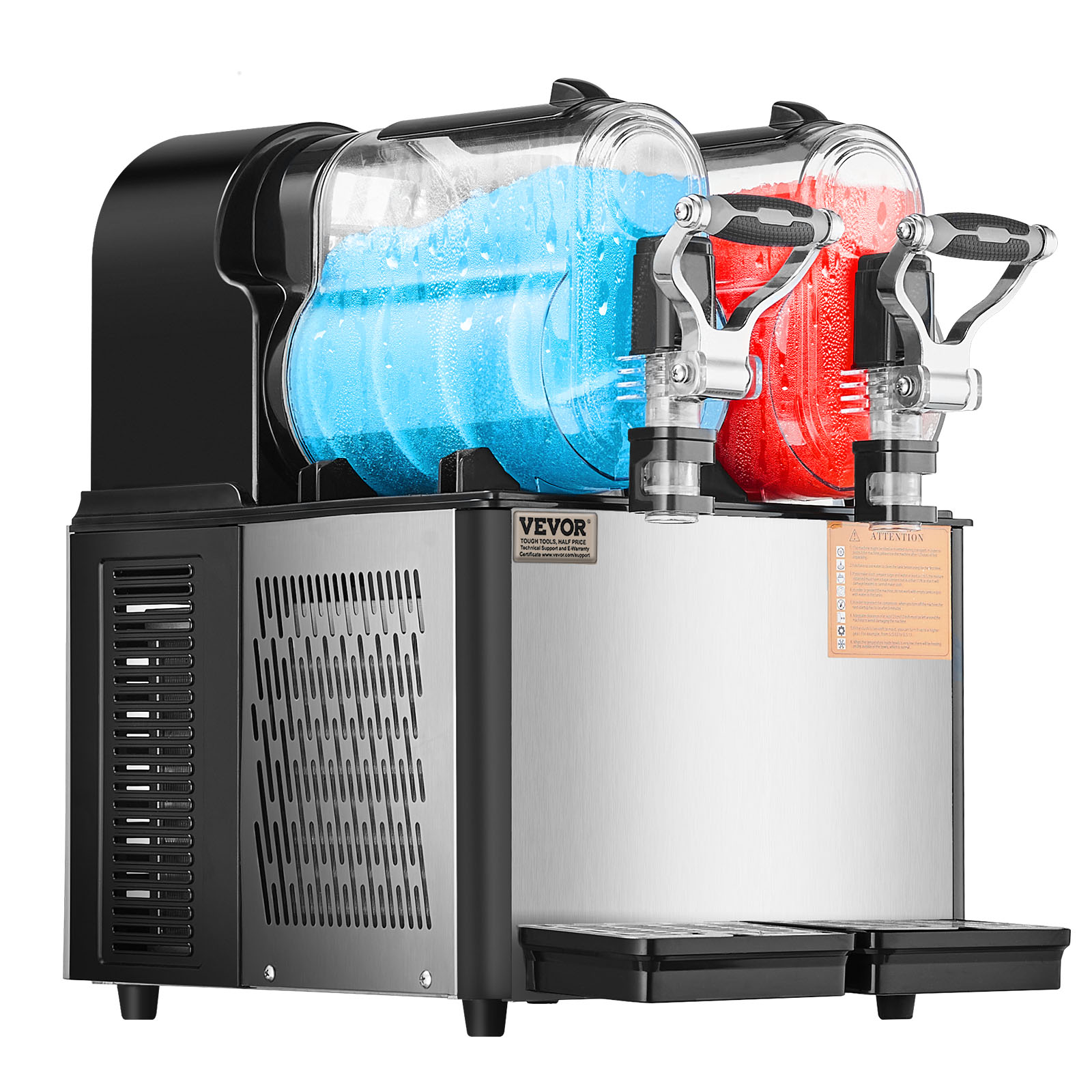 SucceBuy 商業スラッシーマシン 1x3L 2x3L タンクフローズンドリンクマシン 24 カップステンレス鋼マルガリータスムージーフローズンドリンク