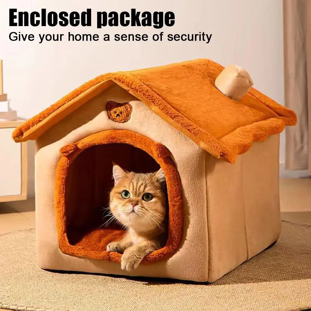 肥厚ペット暖かいハウス猫と犬ハウス冬暖かいユニバーサルオールシーズン取り外し可能と洗えるかわいい新しい快適