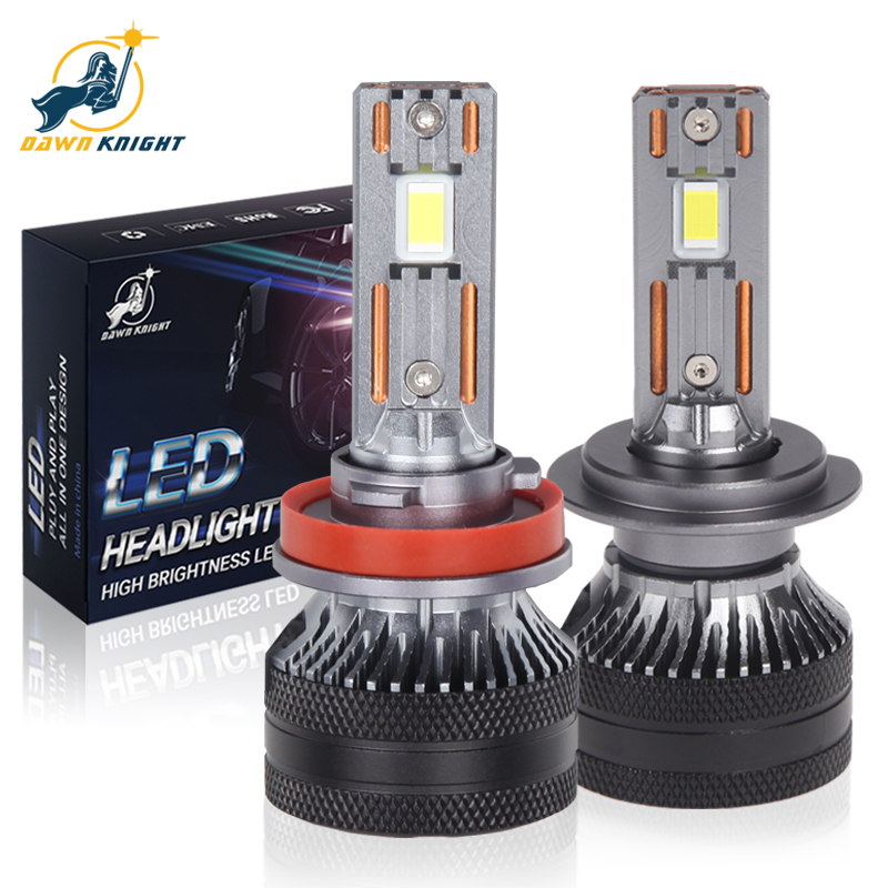 DAWN KNIGHT 140 ワット K5C プラス H7 H11 H1 H4 Led ヘッドライト電球 4300K LED HB3 HB4 ダブル銅管 LED ライトキット車用 12V 2 個