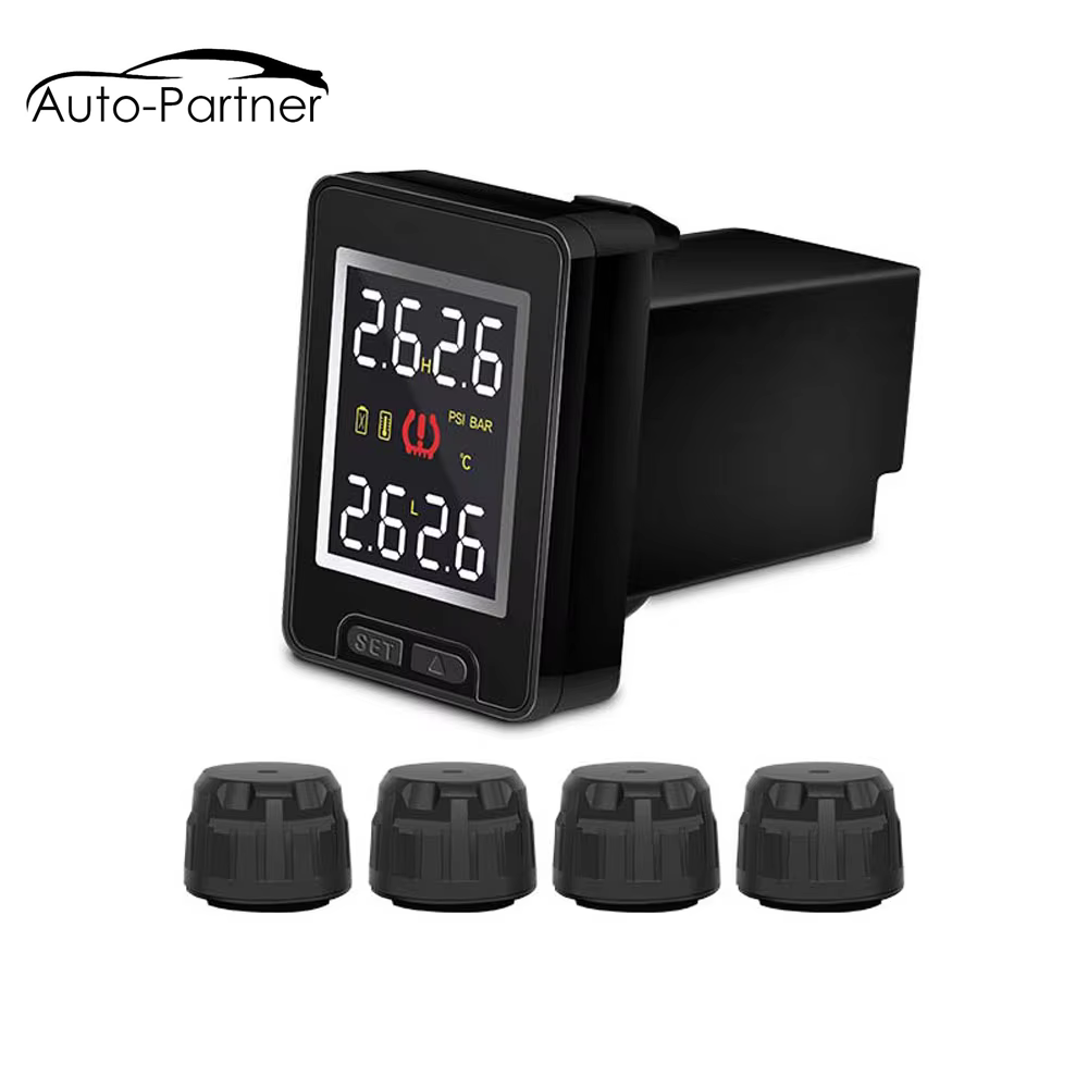 U912 TPMS ワイヤレス自動車タイヤ空気圧監視システム 4 外部センサー LCD モニター付きトヨタランドクルーザーカムリ