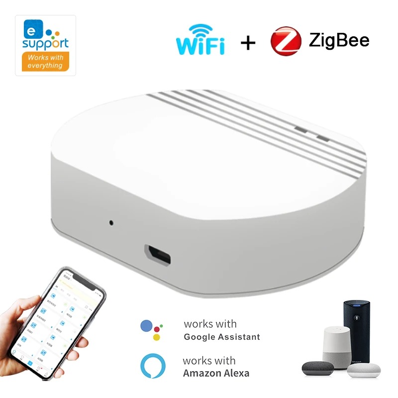 EWelink ZigBee 3.0 スマート ゲートウェイ ハブ ワイヤレス ブリッジ EWeLink APP スマート ホーム オートメーションは Alexa Google アシスタントと連携します アリス