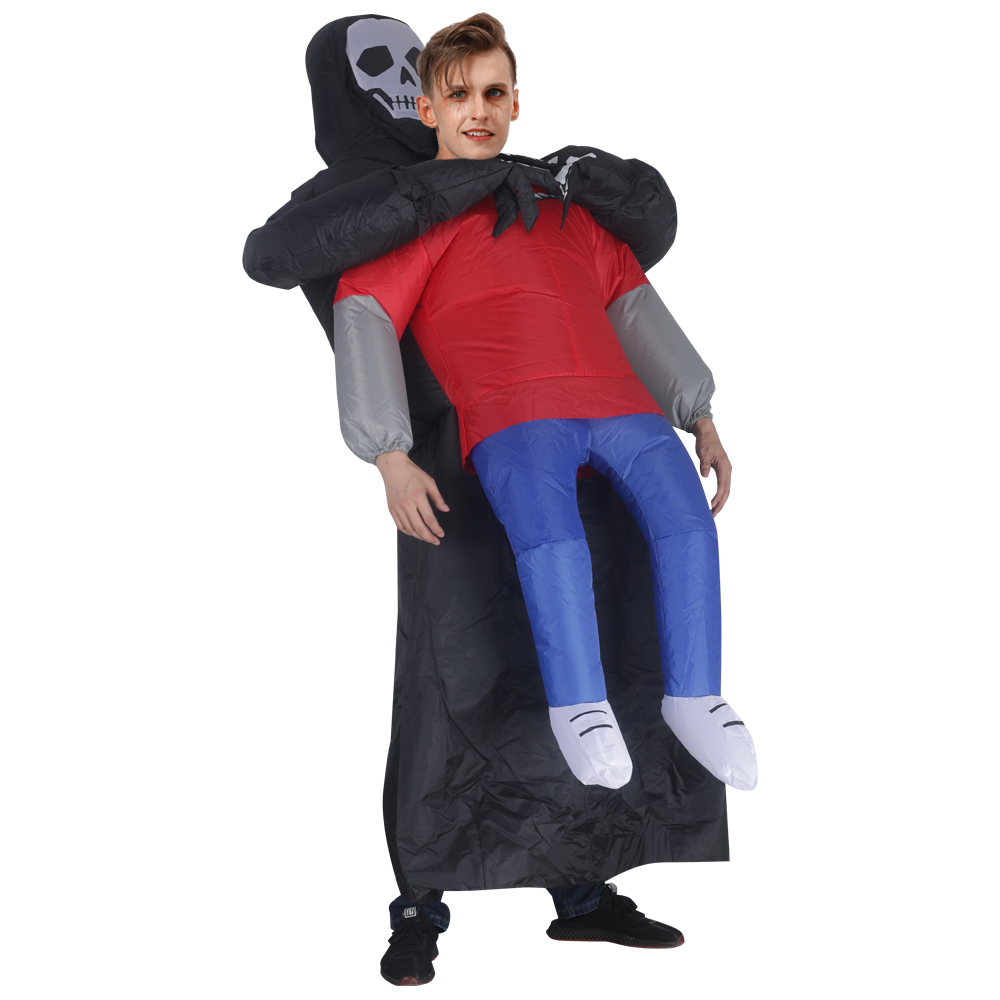 大人アニメインフレータブル衣装 Purim ハロウィン恐ろしいデスキャッチコスプレ怖いゴーストドレスは非常に怖い効果を持っています