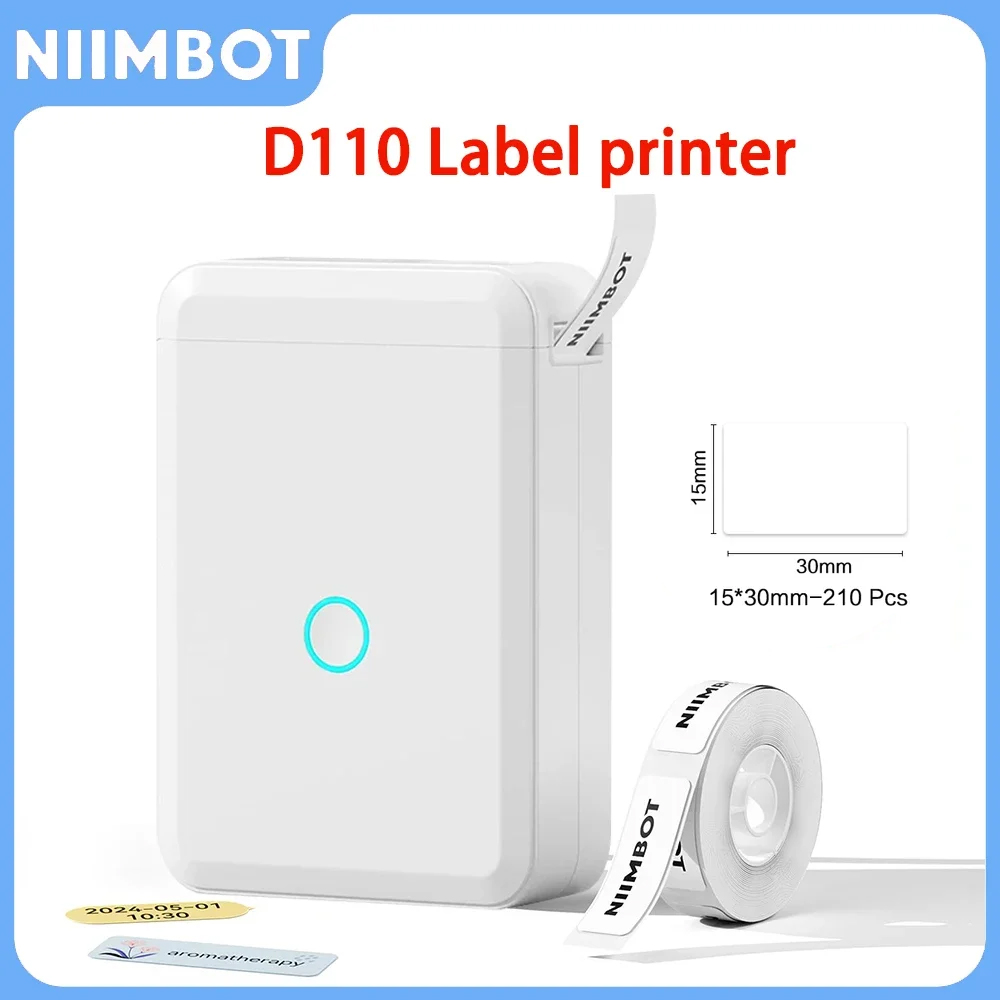 Niimbot D110 ポータブルミニプリンター サーマル粘着ステッカーラベルプリンター インク不要ポケットラベルメーカー UVプリンター モバイルラベル用
