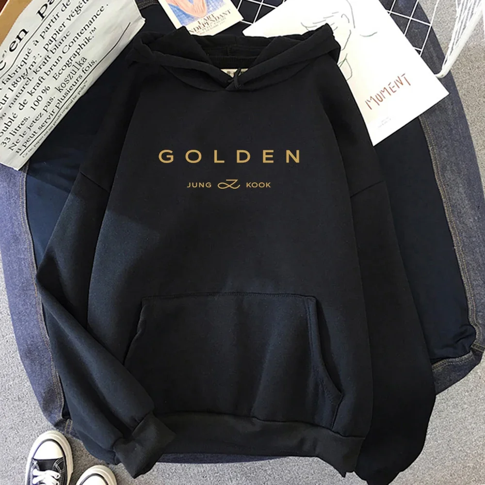 JungKook セブンパーカー Women_Men 原宿美的パーカーユニセックス秋冬レタープリントセブンフリースプルオーバースウェット