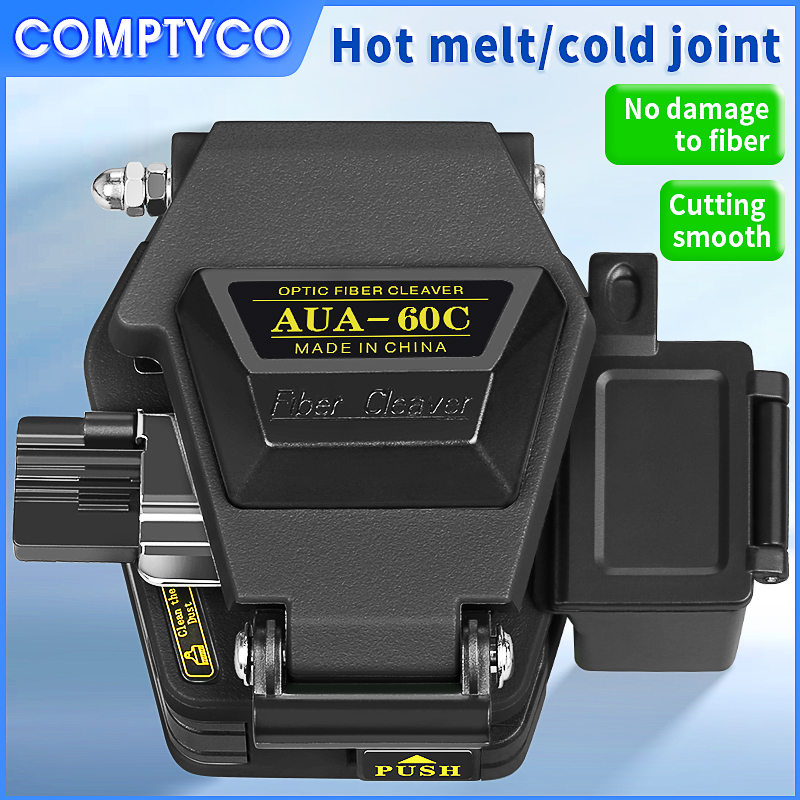COMPTYCO AUA-60C ファイバークリーバー FTTH ホットメルト/コールド接続カッター光ファイバーケーブル切断ナイフツール廃繊維ボックス