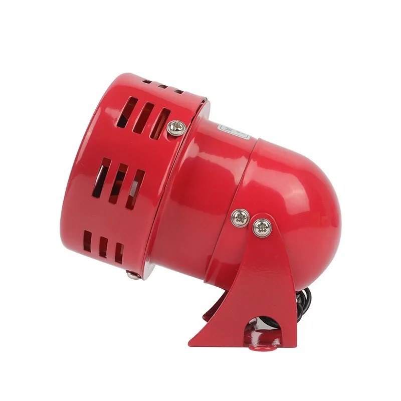 MS-190/290/390 DC 12V 24V 220V 赤ミニ金属モーターサイレン工業用警報音盗難防止電気ガード 130dB