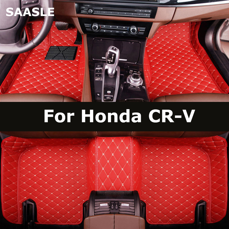 SAASLE カスタム車のフロアマットホンダ CR-V CRV 自動車カーペット Foot Coche Accessorie