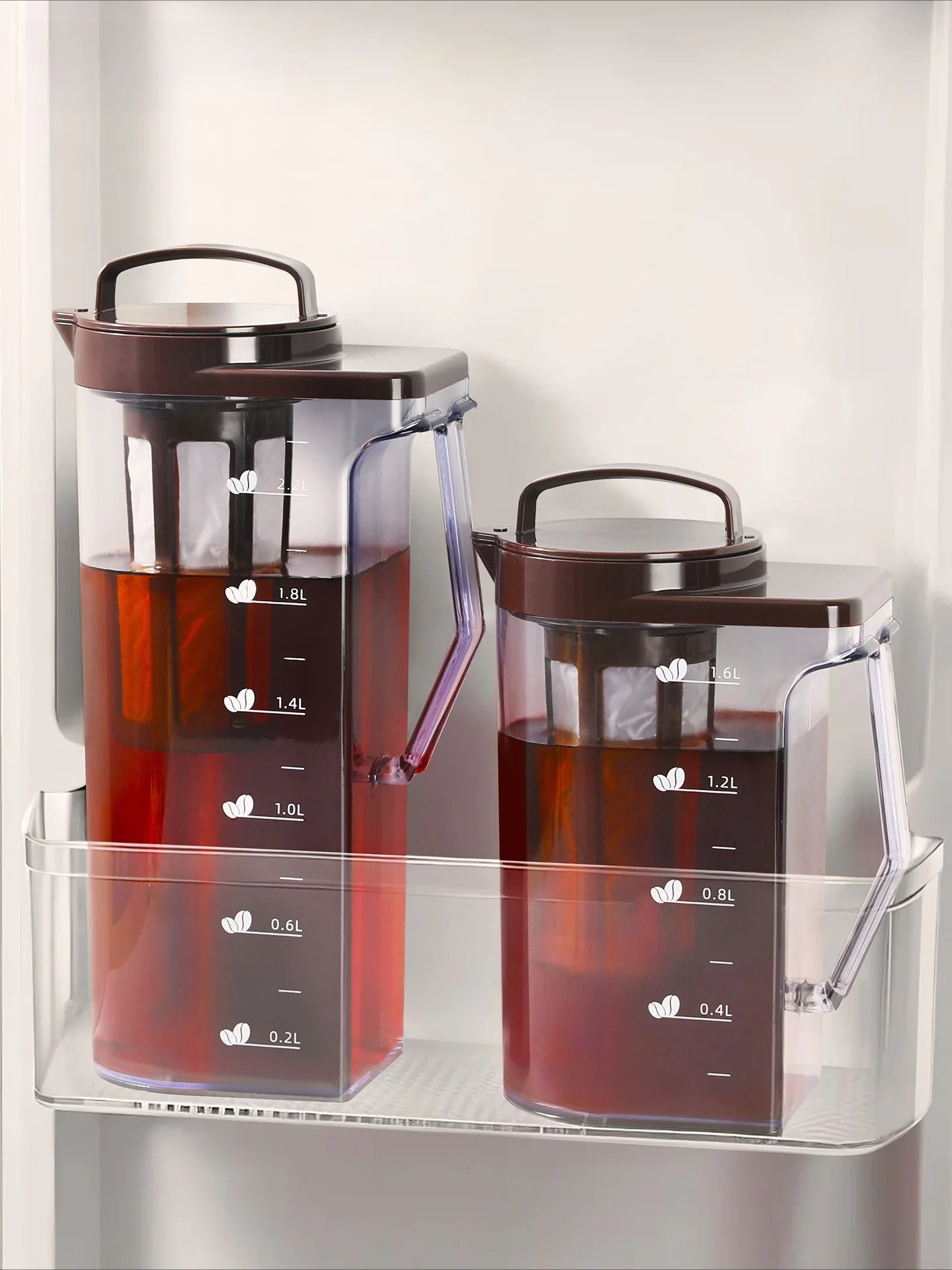 大容量のアイスティー急な水醸造キッチン機器用のプラスチック水出しコーヒーポット