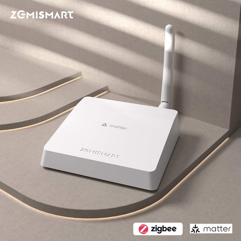 Zemismart Matter Zigbee Hub スマート ホーム ブリッジ ゲートウェイ サポート Google Home SmartThings Homekit アプリ制御 Tuya 標準デバイス