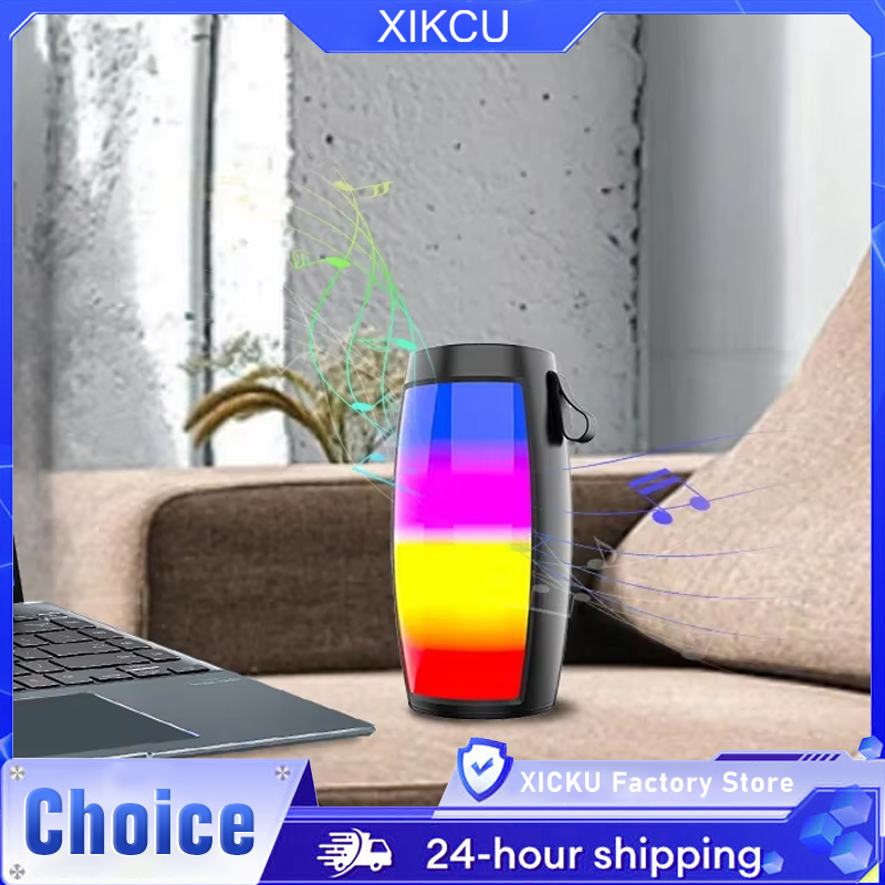 XICKU ワイヤレス Bluetooth スピーカー強力なポータブルサウンドボックスサブウーファーカーオーディオ低音 MP3 プレーヤーサウンドシステム LED ライト