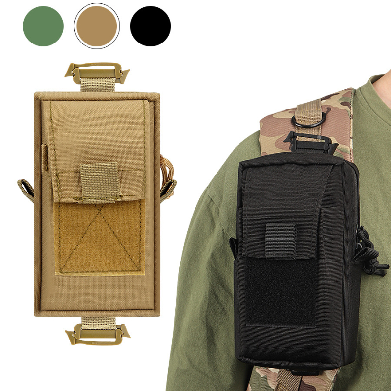 Molle バックパックストラップバッグ電話ホルダーアウトドアスポーツランニング緊急アクセサリー狩猟 EDC ツールウエストポーチ