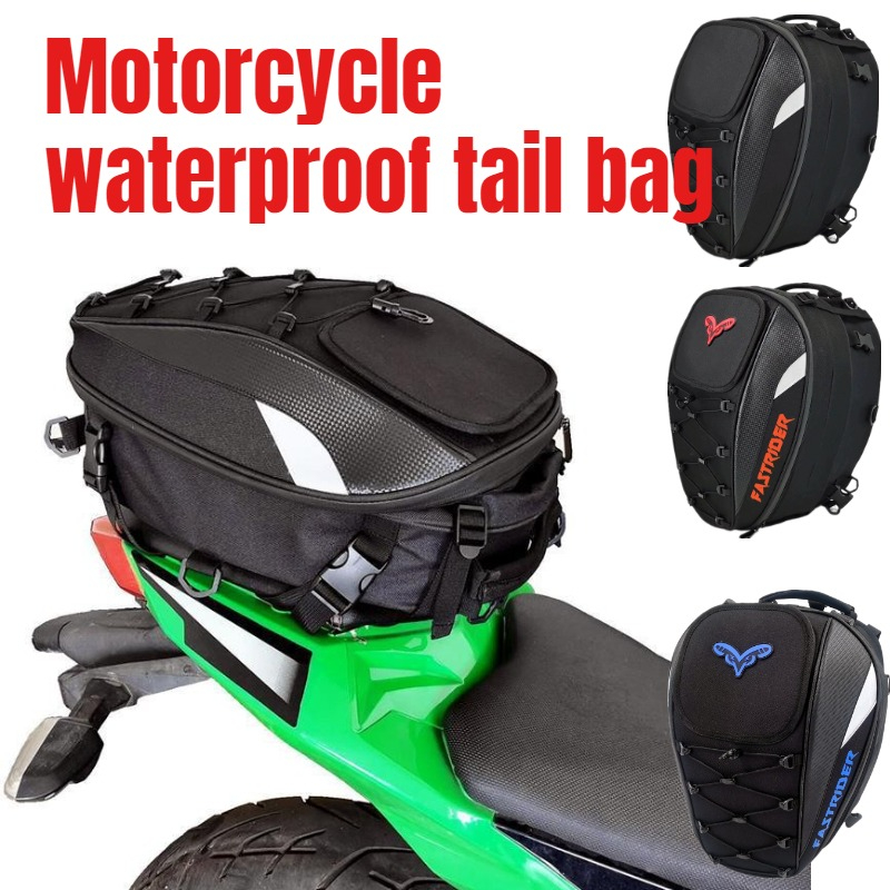 ユニバーサルオートバイバッグ防水リアシートバッグバックパックテールバッグヘルメットバッグ収納袋オートバイダートバイクアクセサリー