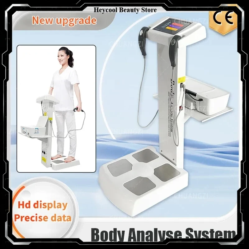 2026 Professional Intelligent Body Fat Scale Element Health Analyzer Machine Printer Body Composition with Result Sheet