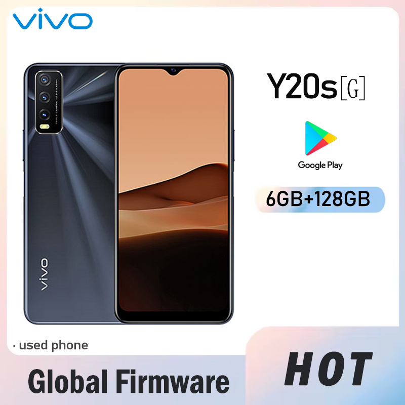 グローバルファームウェア Vivo Y20s [G] スマートフォン 4G MTK Helio G80 6GB128GB Android 11 5000mAh 720x1600px 6.51 インチ中古電話