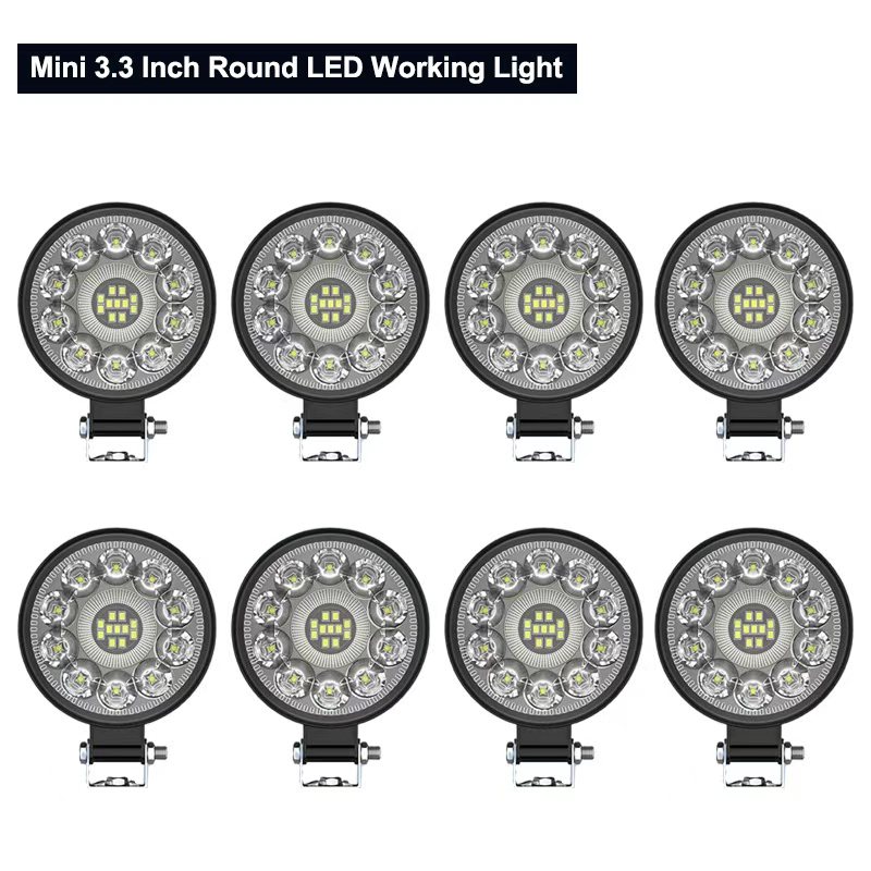 63 ワットライトバー 21LED スポットライト 12V 24V 車の作業用ジープトラックボートトラクター ATV オフロード 4X4 バラミニ LED ヘッドライト
