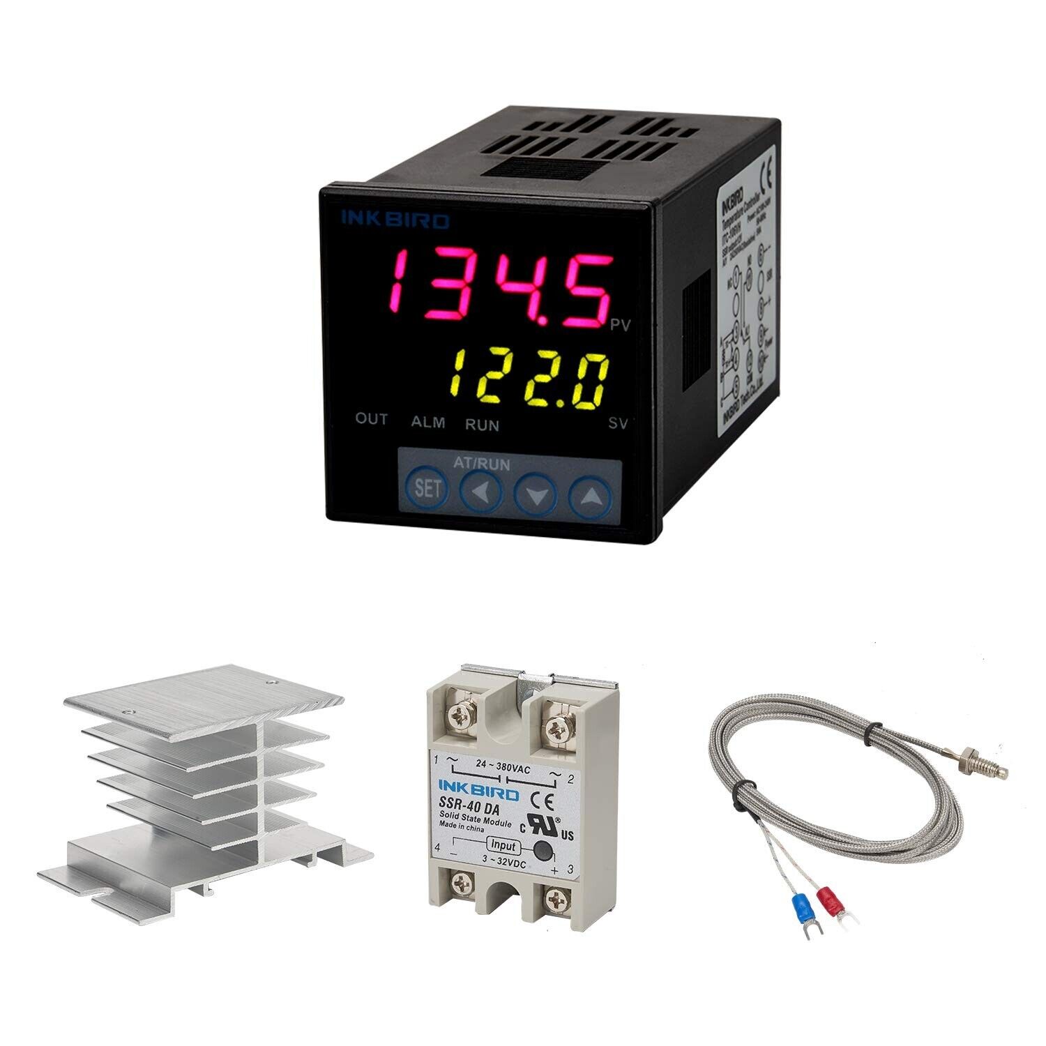 INKBIRD ITC-106VH PID 温度コントローラー K センサー付き AC100 ～ 240V 温度サーモスタット 家庭用醸造オーブンインキュベーター用