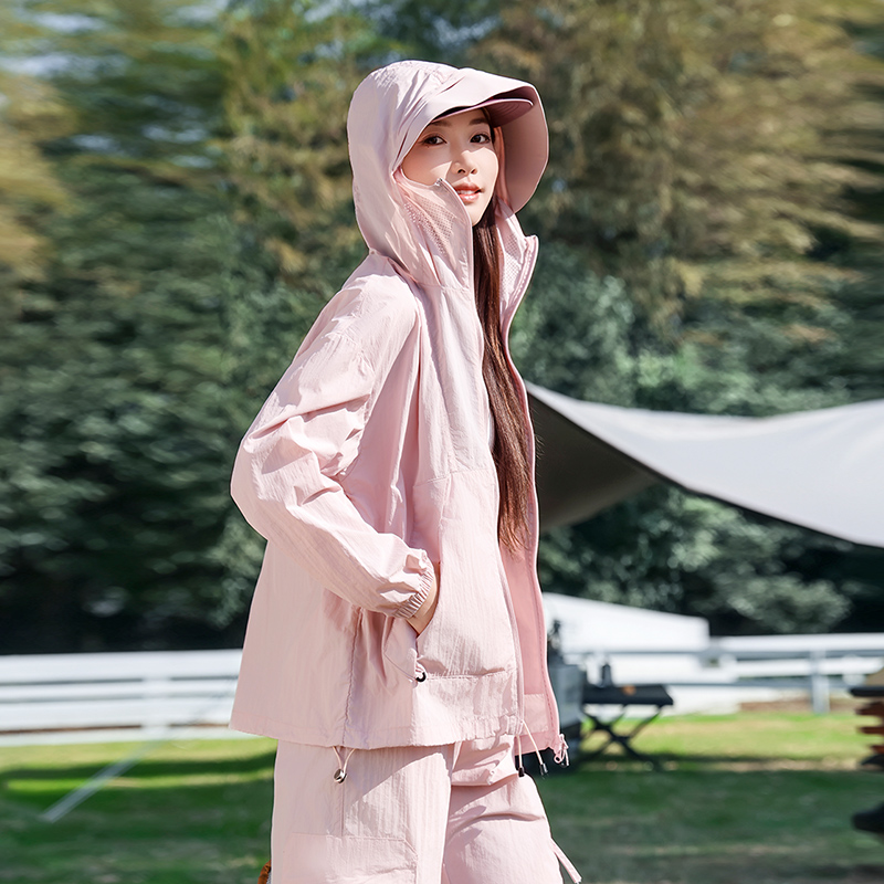 軽量日焼け止めスキンコート女性の夏の屋外女性の UPF100 日焼け止め服アイスシルクスポーツ日焼け止めジャケット