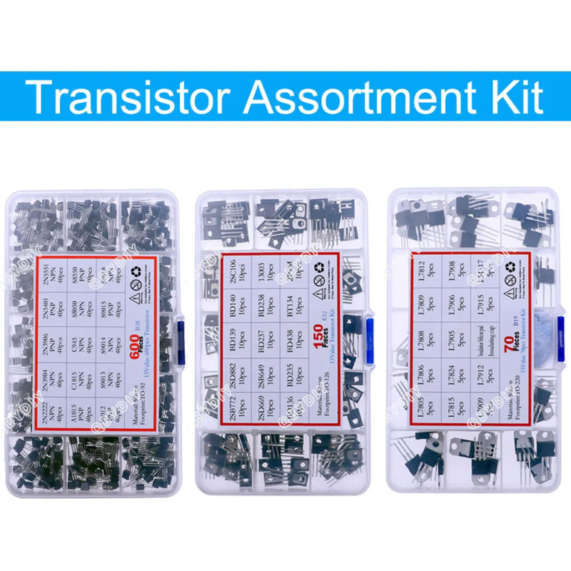 TO92 TO126 TO220 DIP 三極管 PNP NPN 電界効果トランジスタ詰め合わせキット MOSFET サイリスタ混合セット
