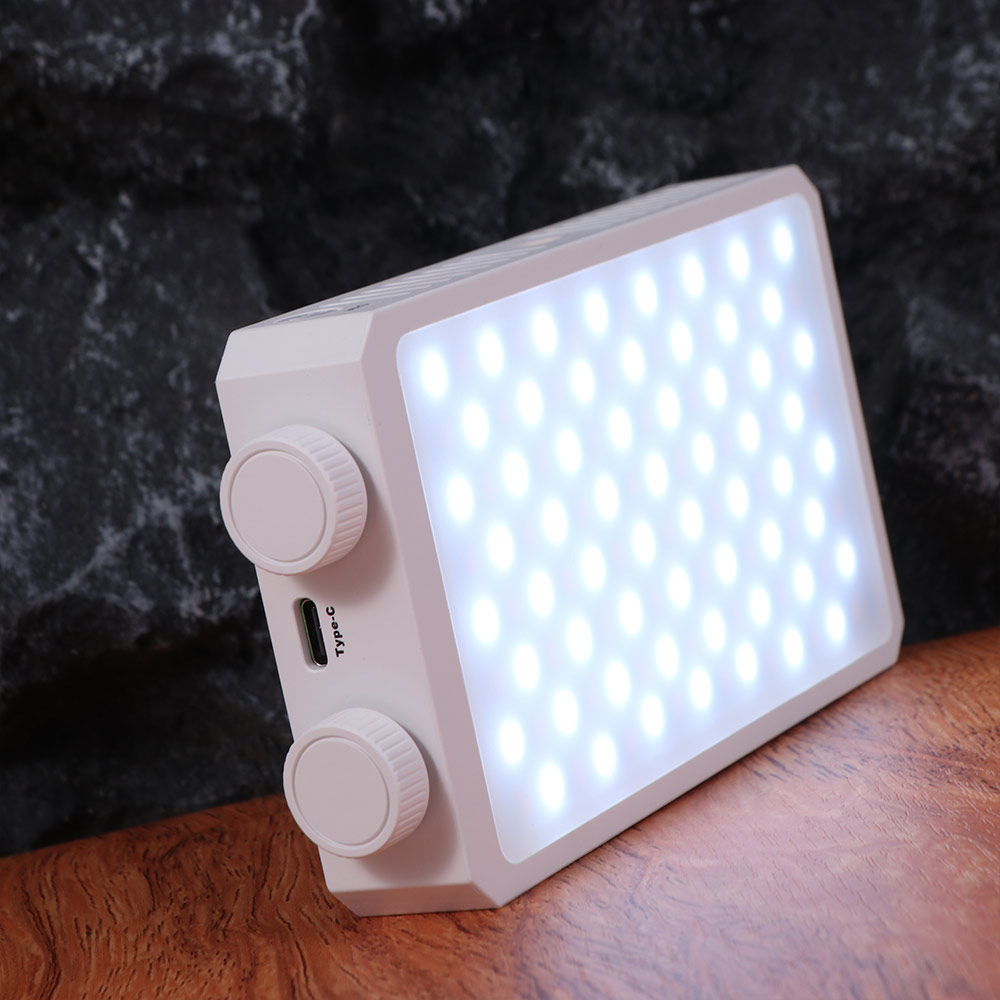 40W RGB LED カメラライト 4400mAh バッテリー CRI/TLCI 90 ミニ LED ビデオランプ 3 色ライト三脚付きポータブルカメラフィルランプ