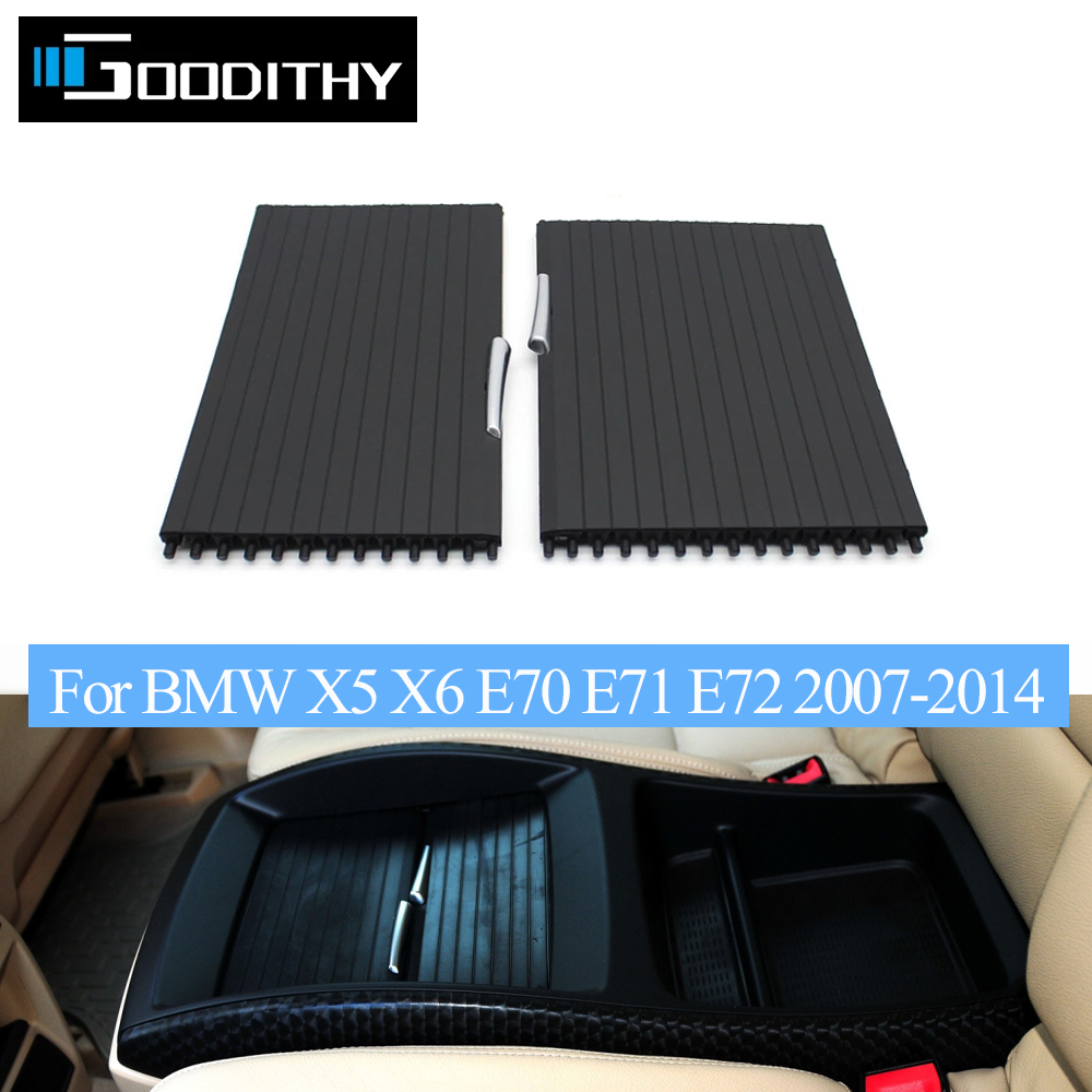 E70 E71 E72 フロントリアインテリア中央飲料水カップホルダーカバージッパーローラーブラインドカーテン BMW X5 X6 2007-2014