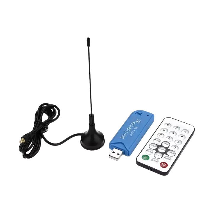 テレビアクセサリーミニポータブルデジタル USB 2.0 テレビスティック DVB-T + DAB + FM RTL2832U + R820T2 サポート SDR チューナー受信機アクセサリー