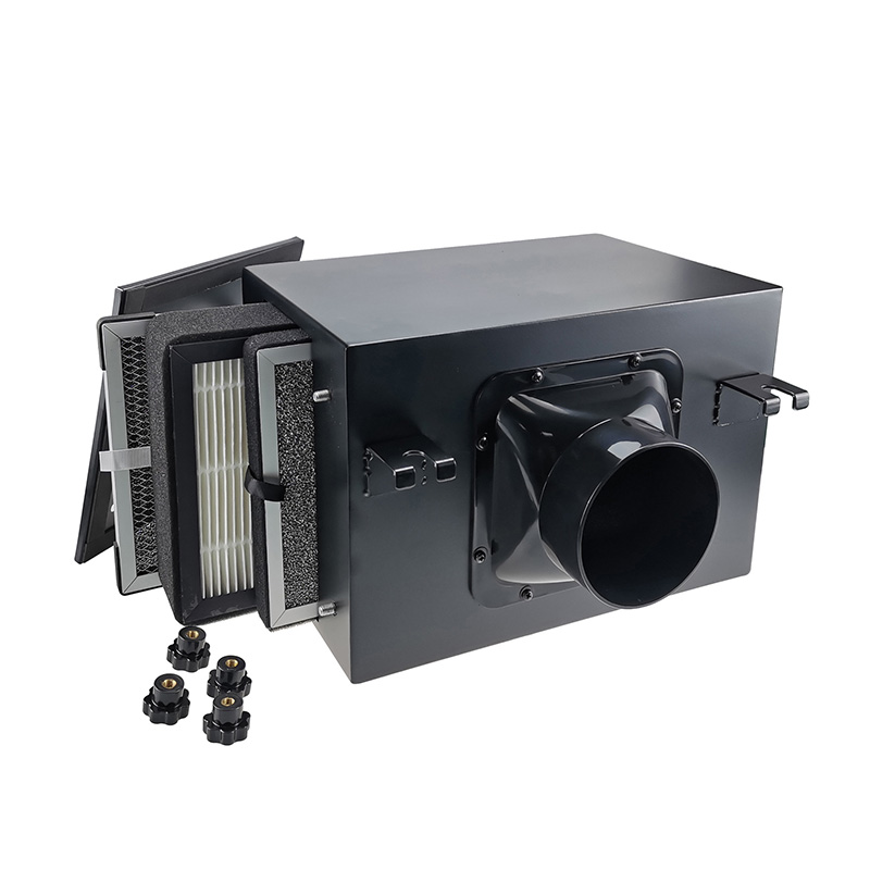 新鮮な空気を取り込むための HVAC システム用のプレフィルター、活性炭、HEPA フィルターを備えた新鮮な空気取り入れインライン フィルター ボックス