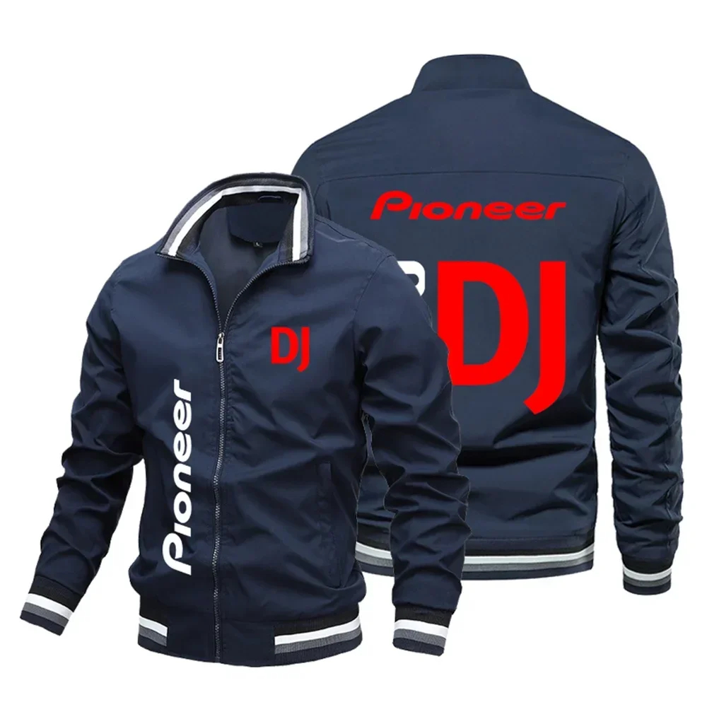 四季熱い販売音楽祭ベースボールジャケットパイオニア DJ プリントロゴジャケット男性と女性の特大パイロットジャケット