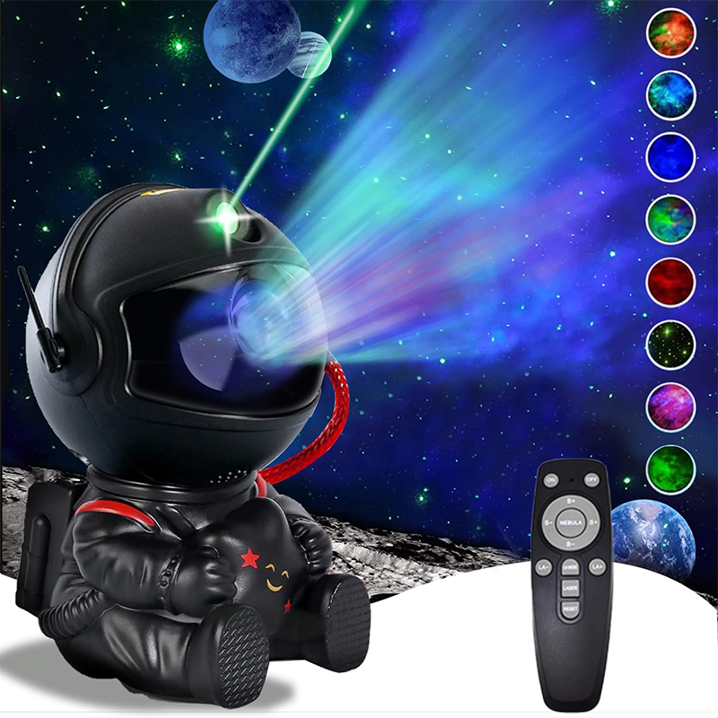 宇宙飛行士スタープロジェクター、銀河プロジェクターライト、子供用常夜灯、星雲天井ナイトランプ、誕生日ギフト