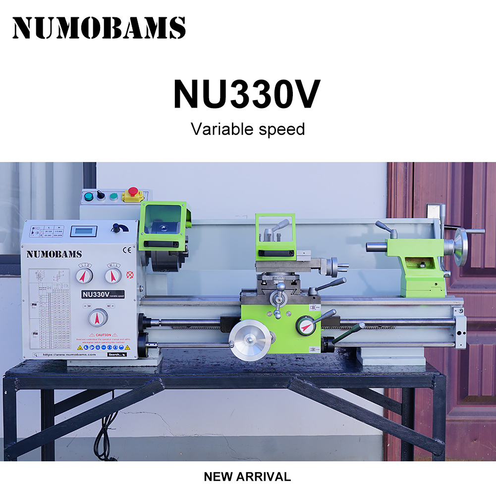 NUMOBAMS NU330V 1500Wモーター、160mmチャック付き、750*330mm DIY金属旋盤
