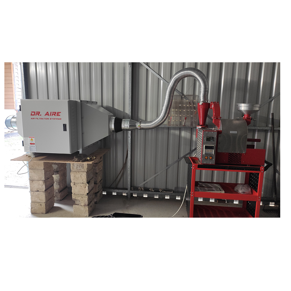 DR AIRE 98% ヒューム除去率電気集塵機 ESP コーヒーロースター煙フィルター