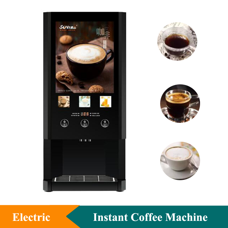 商業インスタントコーヒーメーカーマシン電気タッチスクリーンコーヒー飲料マシン全自動コーヒー自動販売機