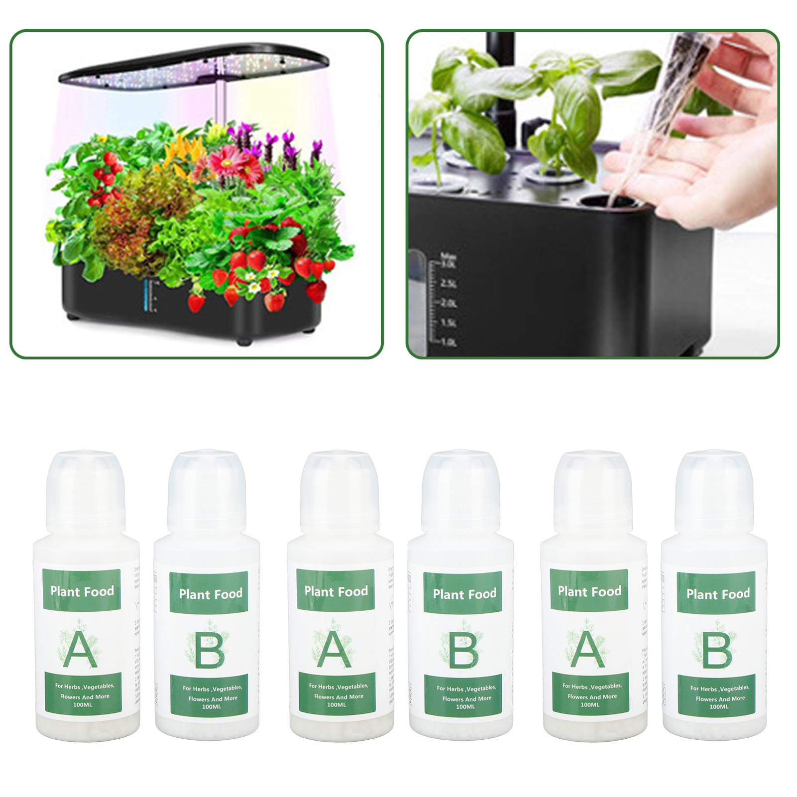 3 セット水耕植物食品植物成長水耕栄養素屋内植物食品野菜果物屋内植物食品