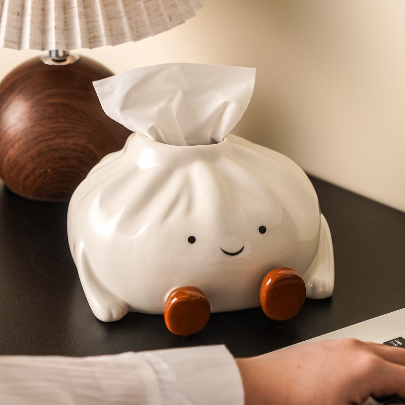 フェイシャルティッシュケース ティッシュディスペンサー ナプキン収納ボックス セラミックティッシュボックス 家庭用コーヒーテーブル デスクトップ リビングルーム キッチン用