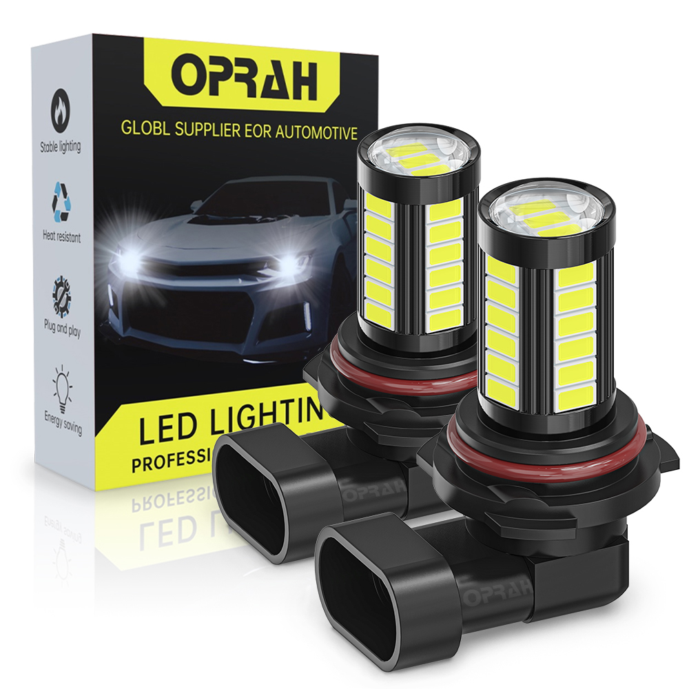 Oprah 2 個 LED H7 H11 H8 H9 フォグランプ 12V 24V ヘッドライト 9005 9006 フォグ電球 Canbus 5630SMD 車両トラックフォグランプ DRL ホワイト