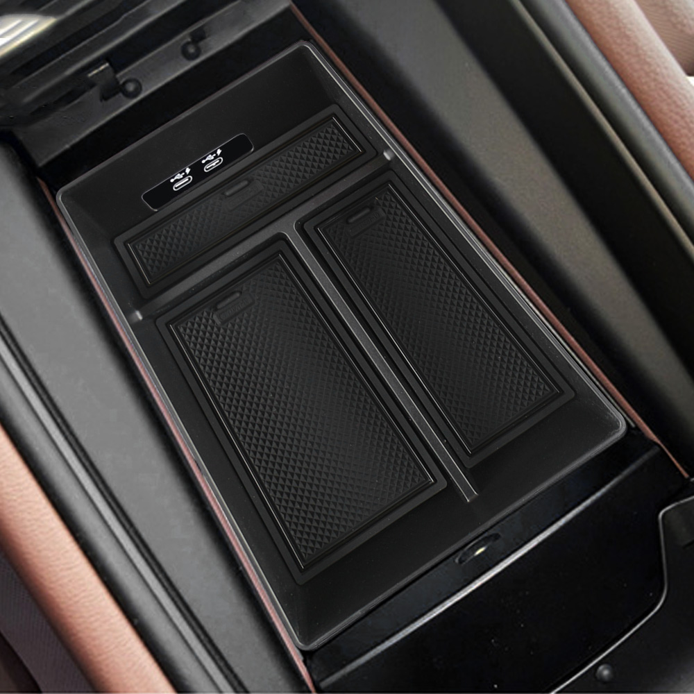中央アームレスト収納ボックスホルダー BMW X5 G05 X6 G06 X7 G07 2019 - 2025 ABS カーアクセサリーインテリア