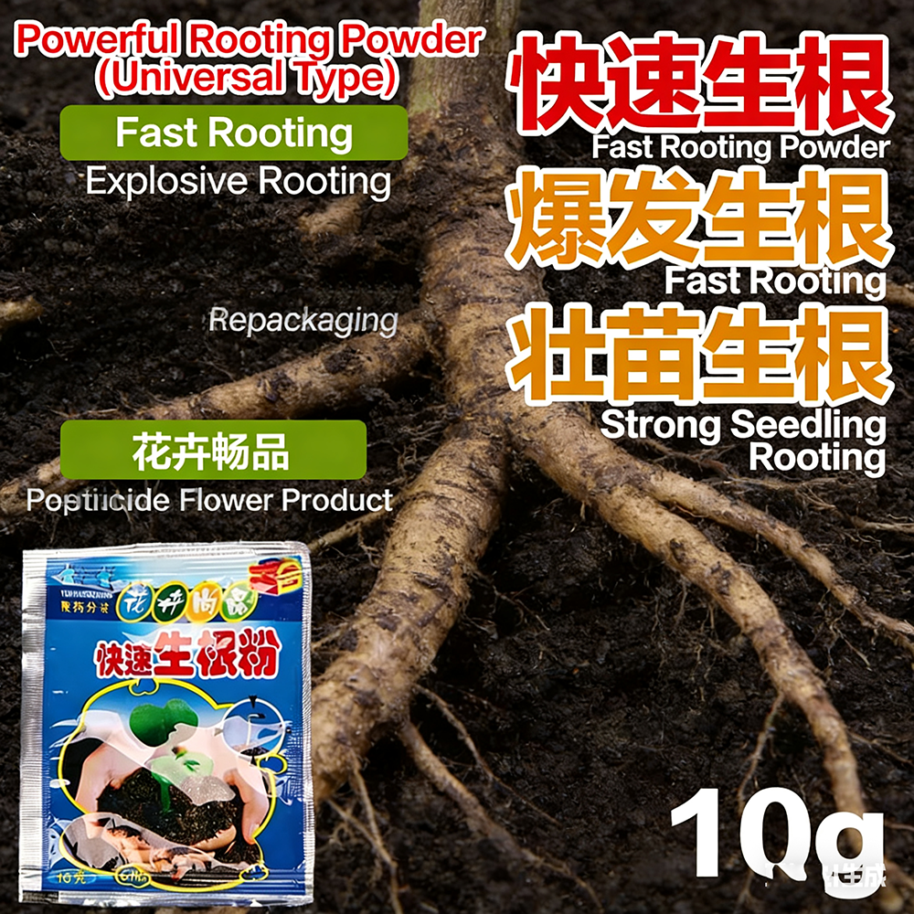4 バッグ/ロット発根パウダー植物用高速発根パウダー - 強力な根刺激剤、苗の生存を促進します。