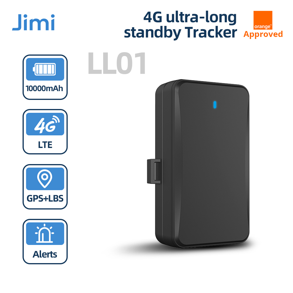 Jimi LL01 4G LTE 磁気 GPS トラッカー 10000mAh バッテリー IP65 防水リアルタイム追跡車用 Google マップ資産ロケーター