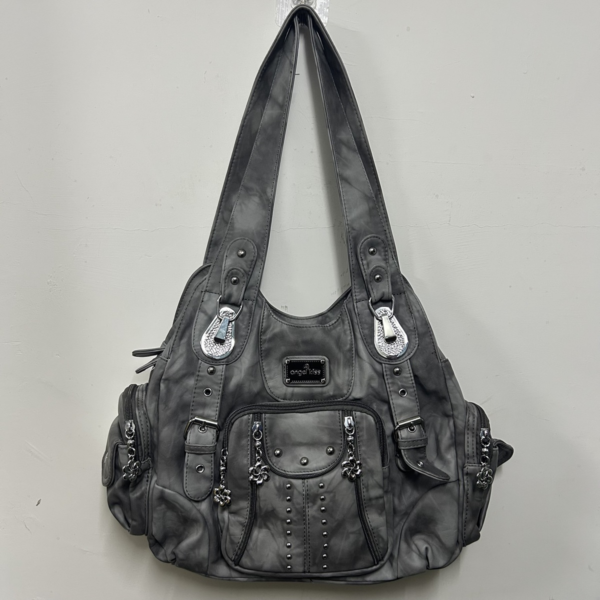 エンジェルキスバッグ女性ファッションハンドバッグ女性ショルダーバッグ Pu レザーハンドバッグ女性かばんショルダー財布バッグボルサ Feminina