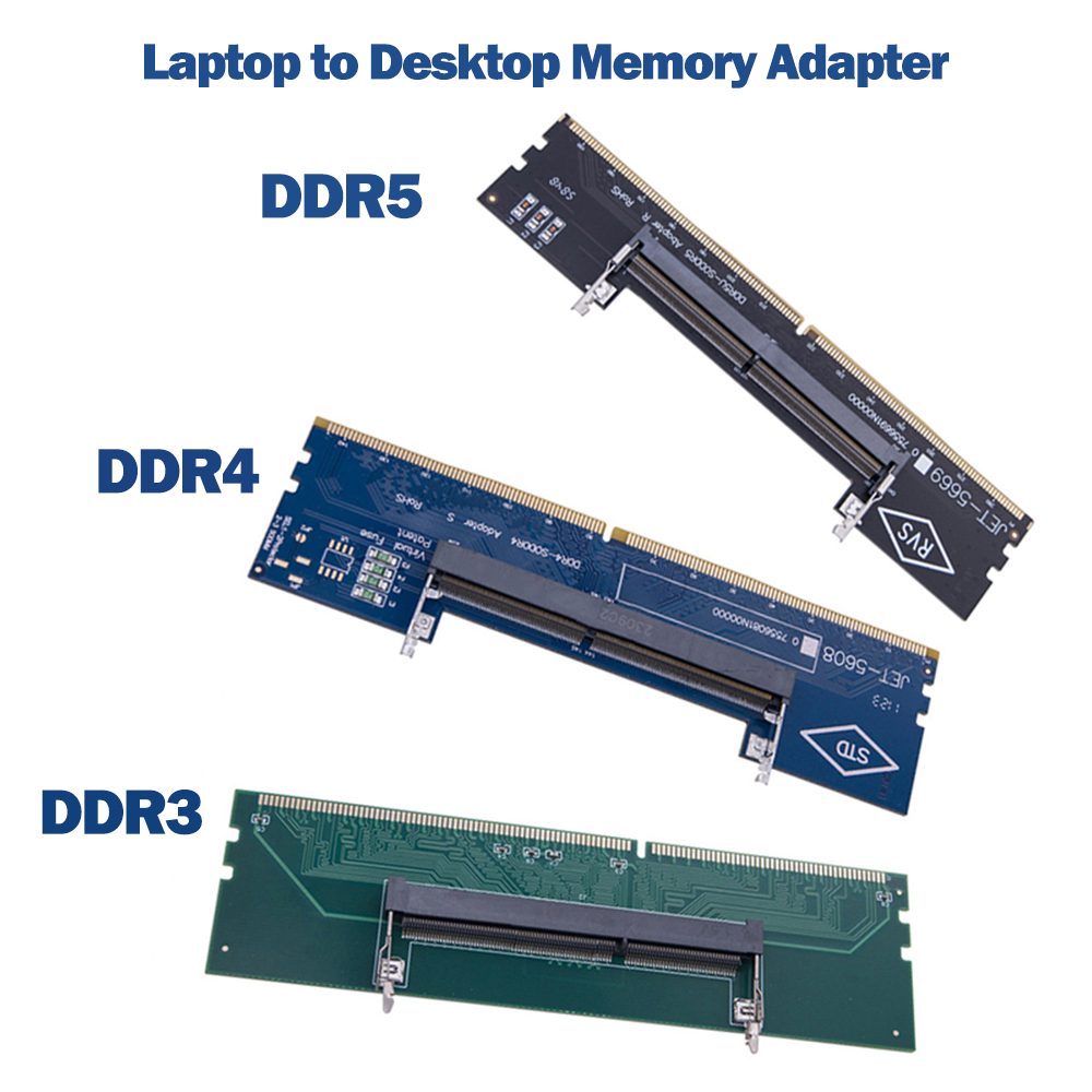 DDR3 DDR4 DDR5 ラップトップからデスクトップへのメモリ アダプタ カード メモリ RAM コネクタ アダプタ DIMM カード SO-DIMM から PC コンピュータ コンバータ